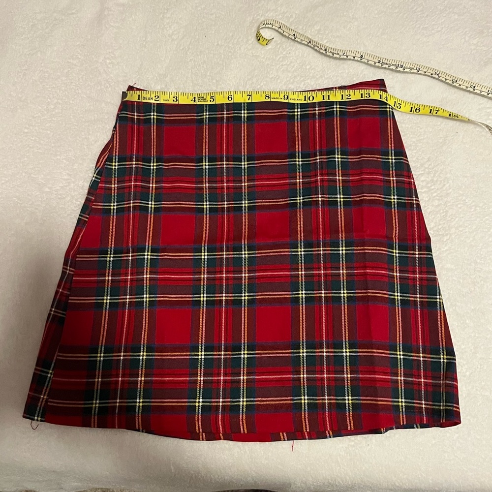 Plaid skirt New